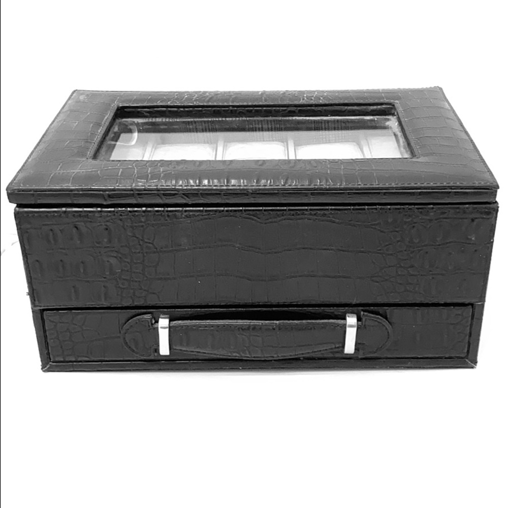 Faux Croc Jewelry Case